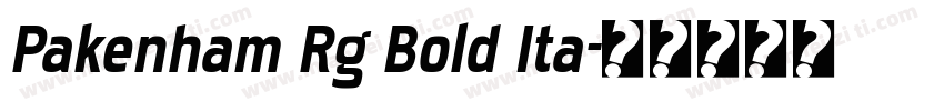 Pakenham Rg Bold Ita字体转换